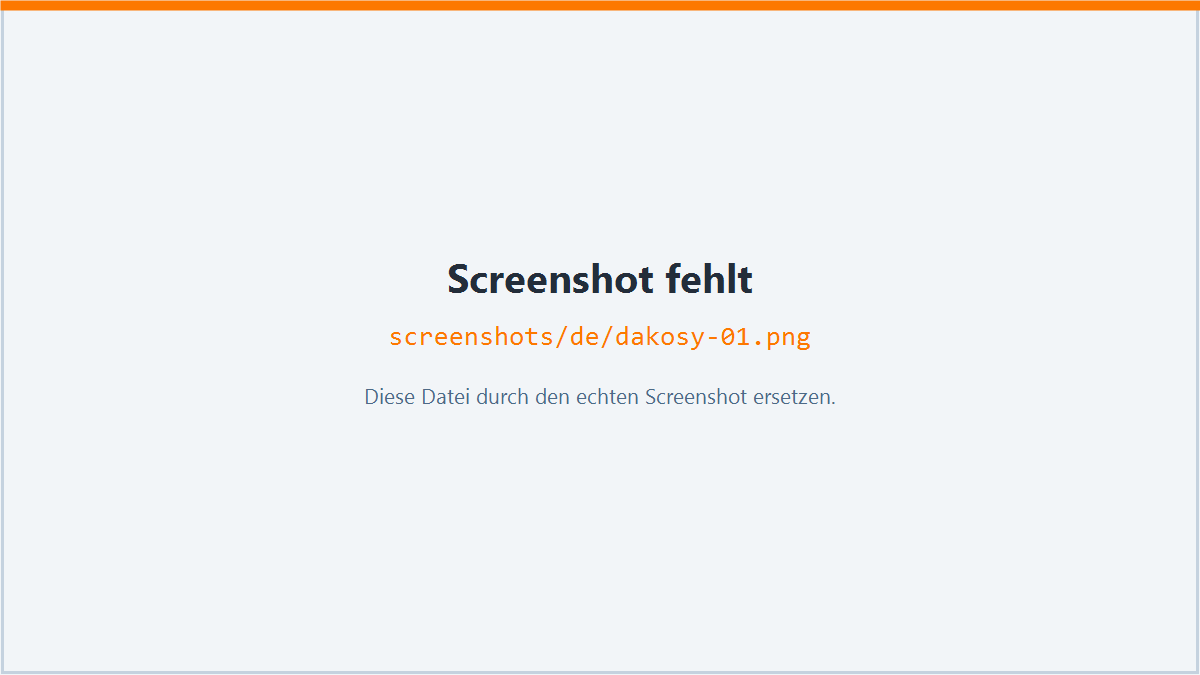 Screenshot: Überblick